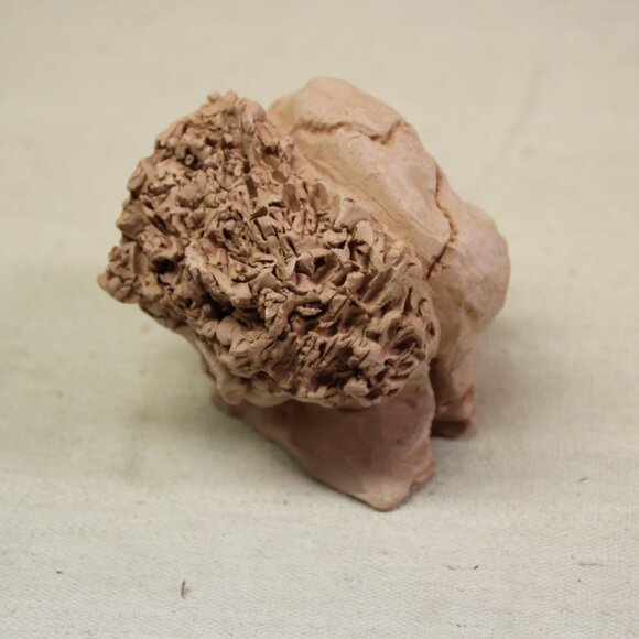 Ugly Pottery Clay Head Face Handmade Unique Eclectic Weird Strange Art - Picture 4 of 12